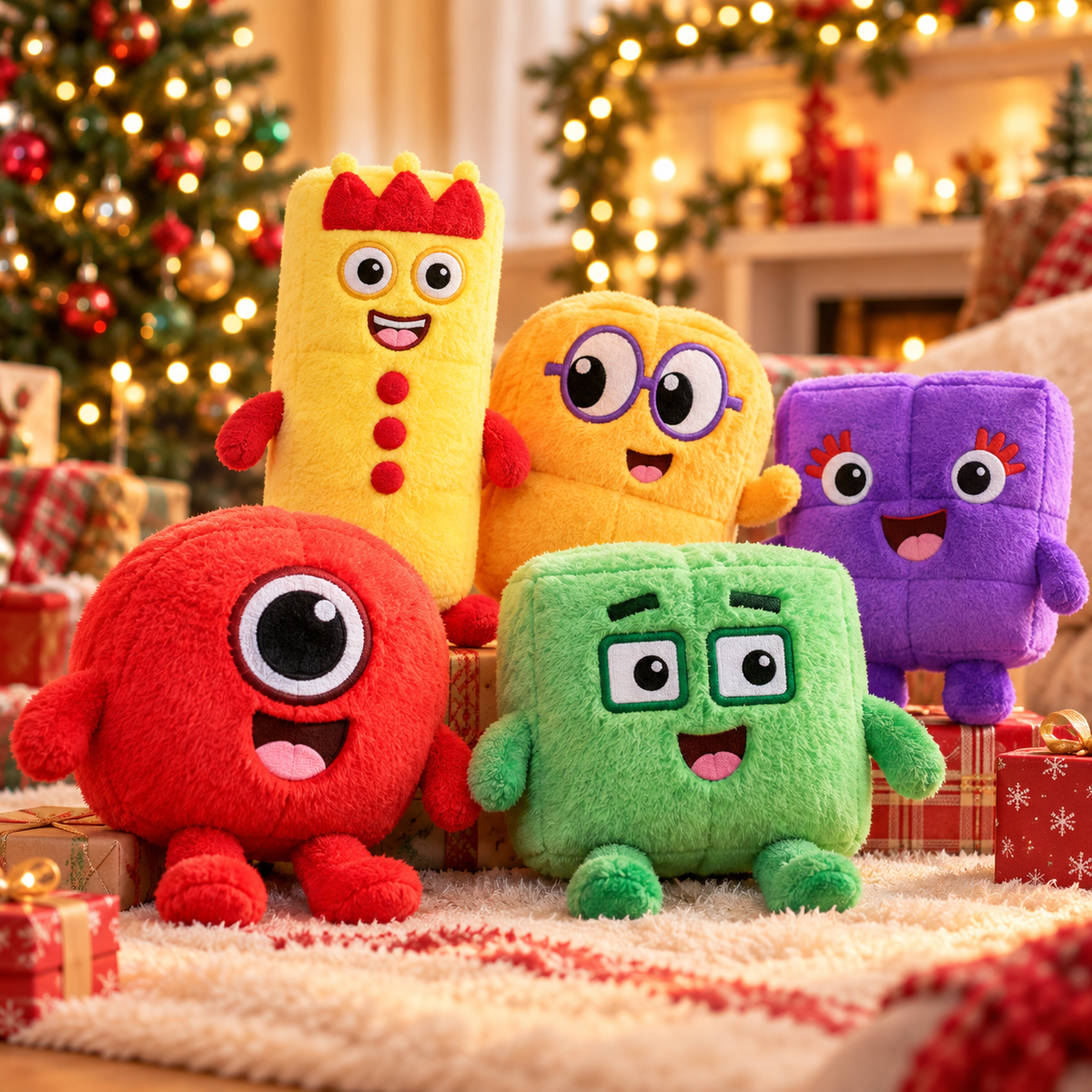 Cartoon Number Plush Toy